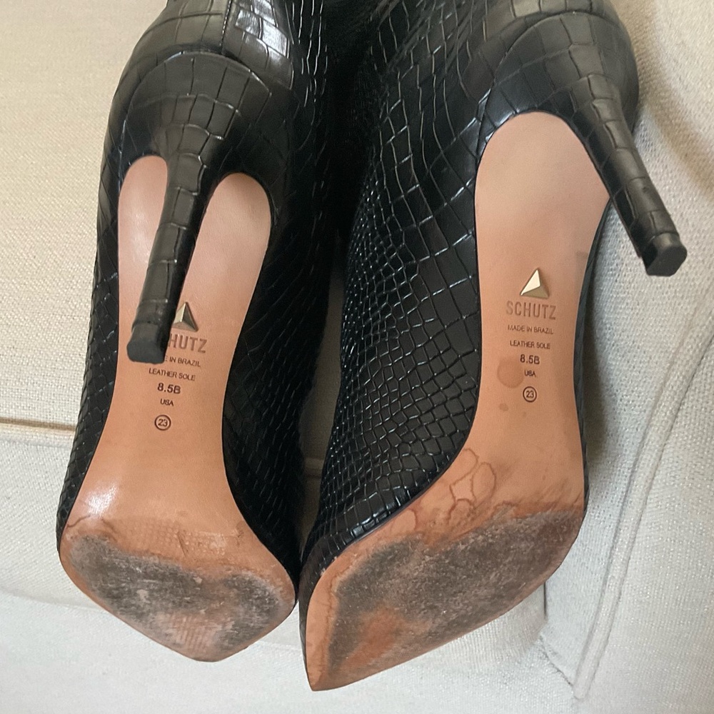 Schutz Maryana Boots in Black - Picture 6 of 9